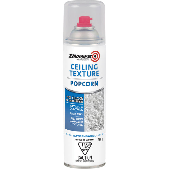 Popcorn Ceiling Texture Coating, Aerosol Can, Bright White