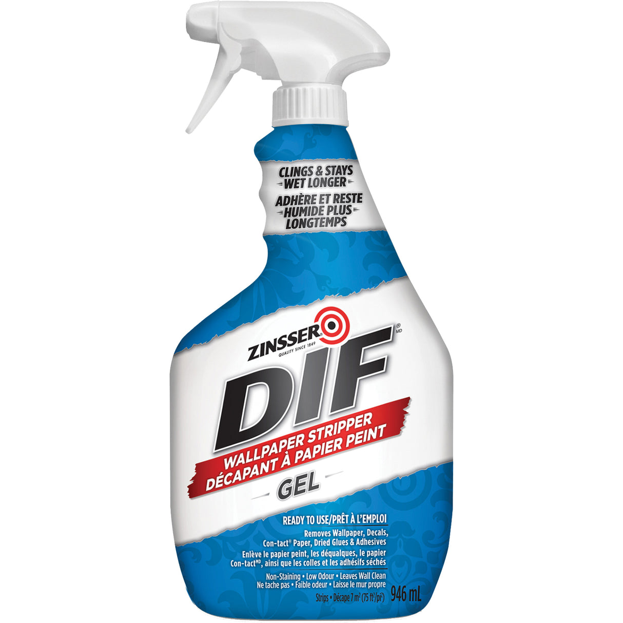 DIF® Wallpaper Stripper Gel, 946 ml, Trigger Bottle