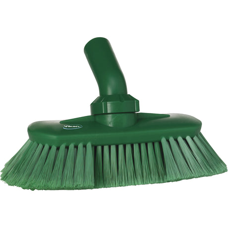 Angle-Adjustable Water-Fed Washing Brush, Soft Bristles, 9-1/4" Long, Green