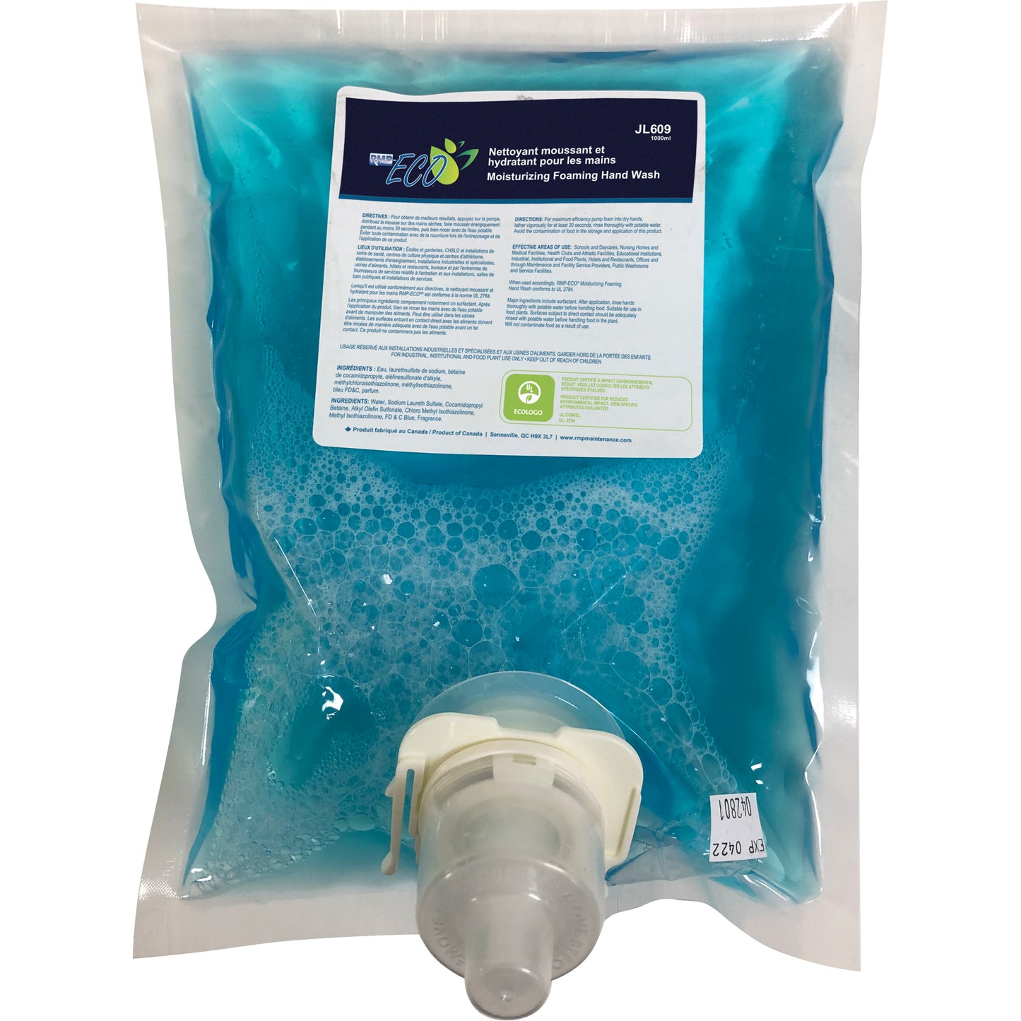 Eco-Friendly Luxurious Hand Soap, Foam, 1 L, Scented
