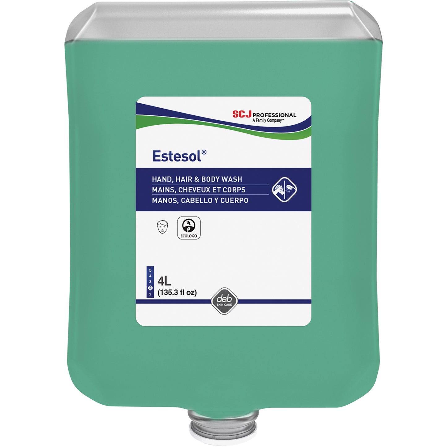 Estesol® Hand, Hair & Body Wash, 4000 ml, Rain Forest, Plastic Cartridge
