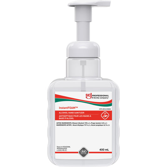 InstantFoam® Hand Sanitizer, 400 ml, Pump Bottle, 70% Alcohol