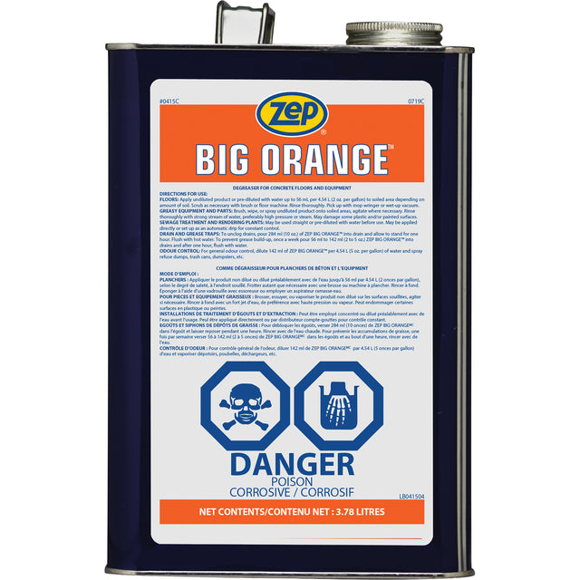 Big Orange Citrus Industrial Degreaser, 3.78 L