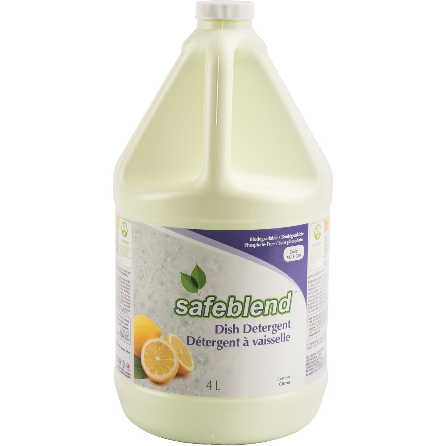 Dish Detergent, Liquid, 4 L, Lemon