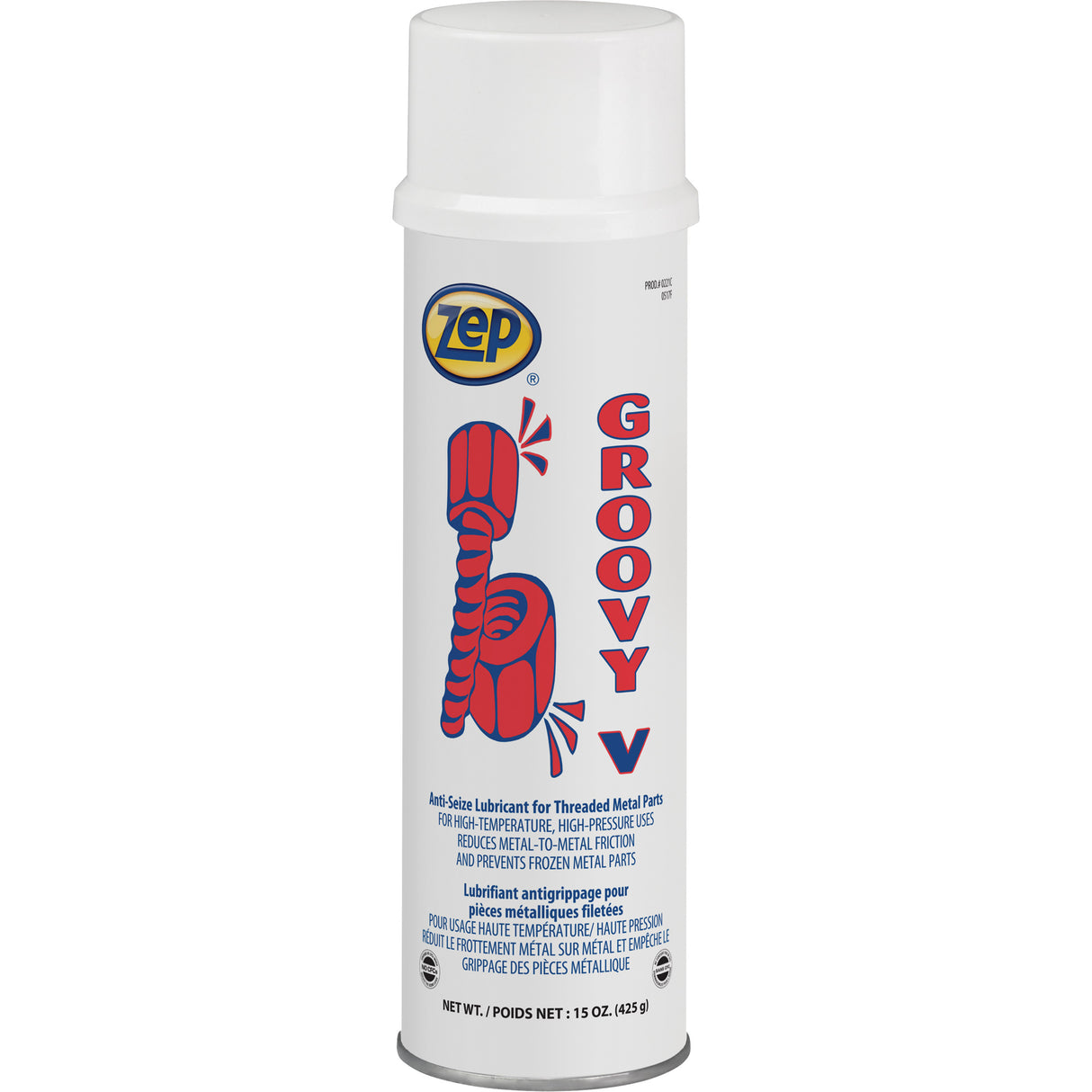 Groovy V Lubricant & Anti-Seize, 15 oz., Aerosol Can, 2000°F (1095°C) Max. Temp