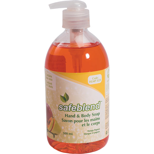 Hand & Body Soap, 500 ml, Mango & Papaya, Bottle
