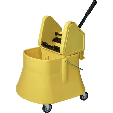 Champ™ Bucket & Wringer Combo, Down Press, 10 US Gal.(40 Quart), Yellow