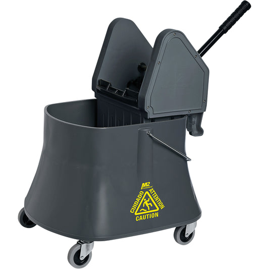 Champ™ Bucket & Wringer Combo, Down Press, 10 US Gal.(40 Quart), Grey