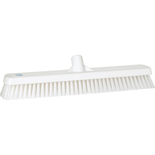 Deck & Wall Scrub Brush, Stiff Bristles, 19", Polyester, White