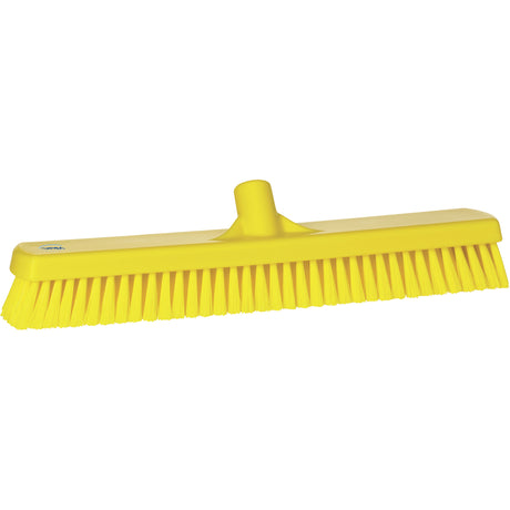 Deck & Wall Scrub Brush, Stiff Bristles, 19", Polyester, Yellow