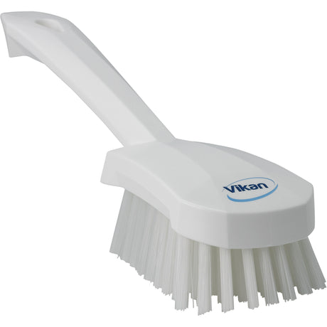 Short-Handled Churn Brush, Stiff Bristles, 10" Long, White