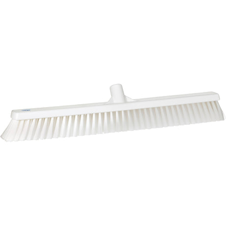Small Particle Push Broom Head, Fine Bristles, 24", Polyester, White