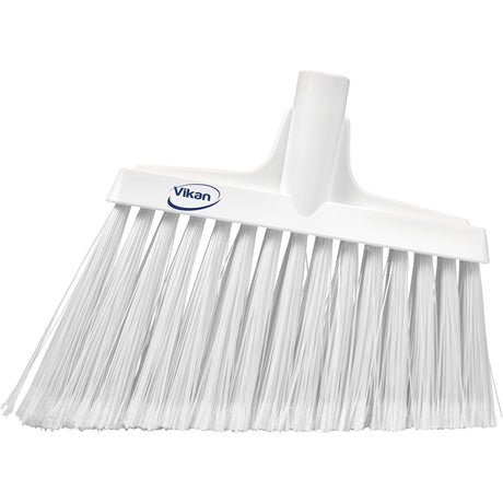 Angled Broom Head, Split Bristles, 11-1/2", Polyester, White
