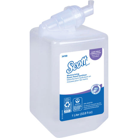 Scott® Control™ Super Moisturizing Foam Hand Sanitizer, 1000 ml, Cartridge Refill, 70% Alcohol