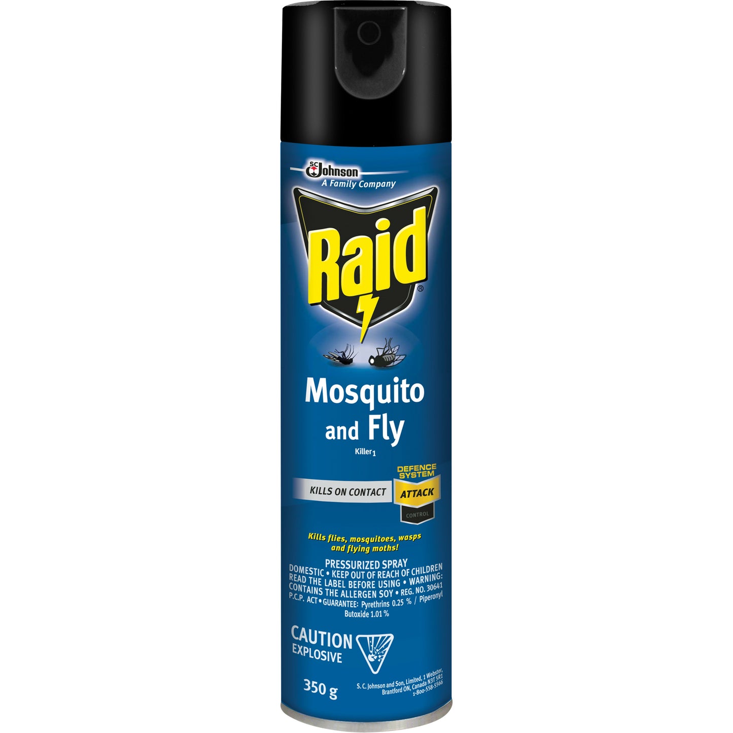 Raid® Mosquito & Fly Killer, 350 g, Solvent Base