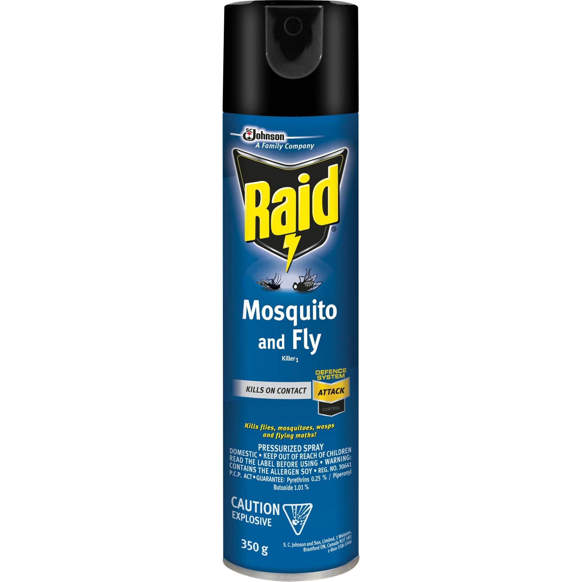 Raid® Mosquito & Fly Killer, 350 g, Solvent Base