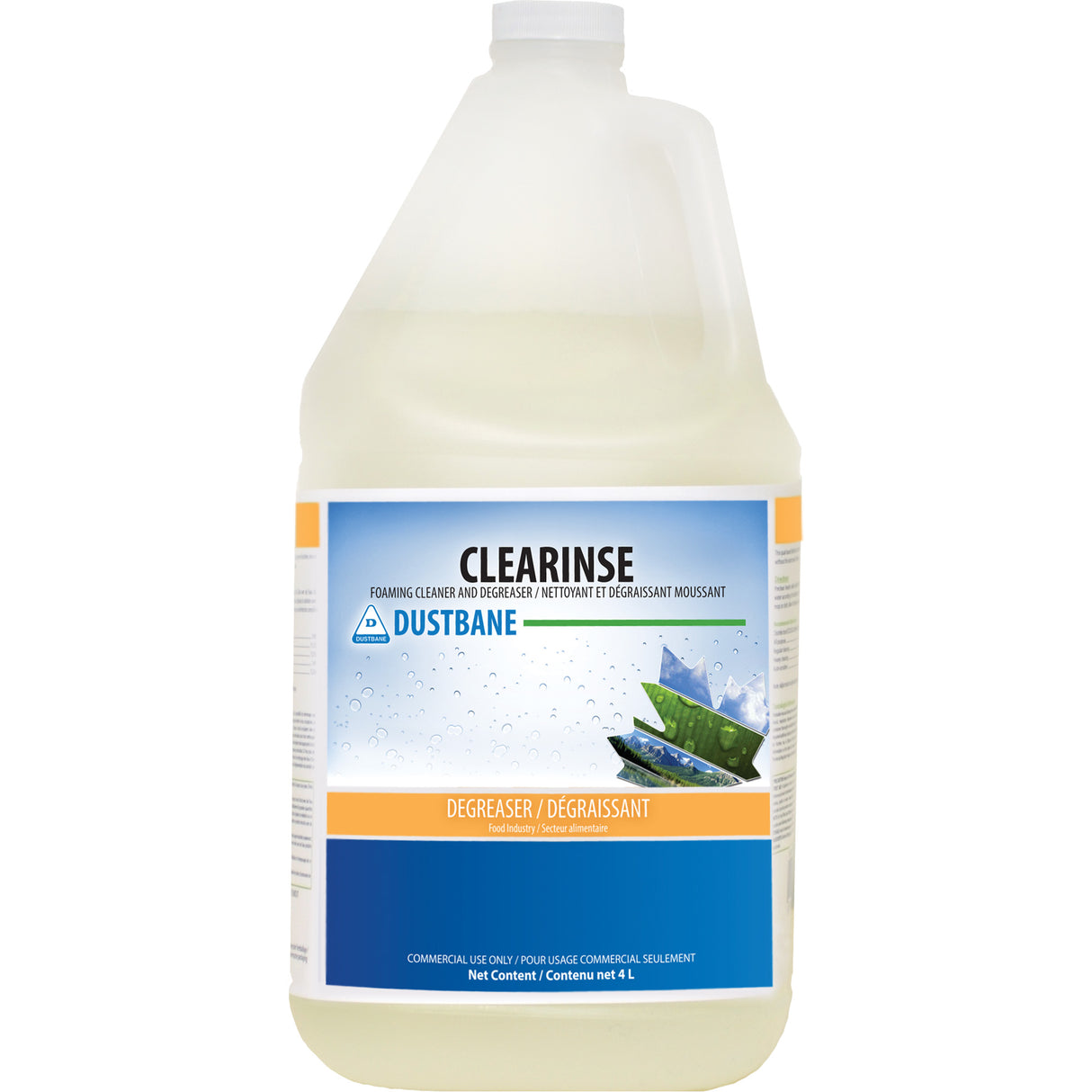 Clearinse Foaming Cleaner & Degreaser, 4 L, Jug