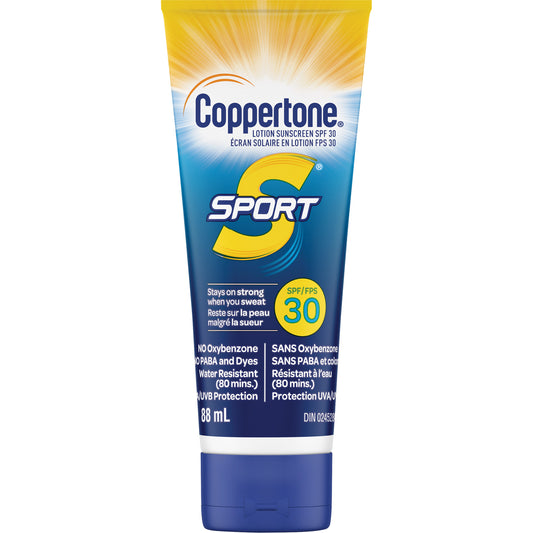 Coppertone Sport® Water Resistant Sunscreen, SPF 30, Lotion