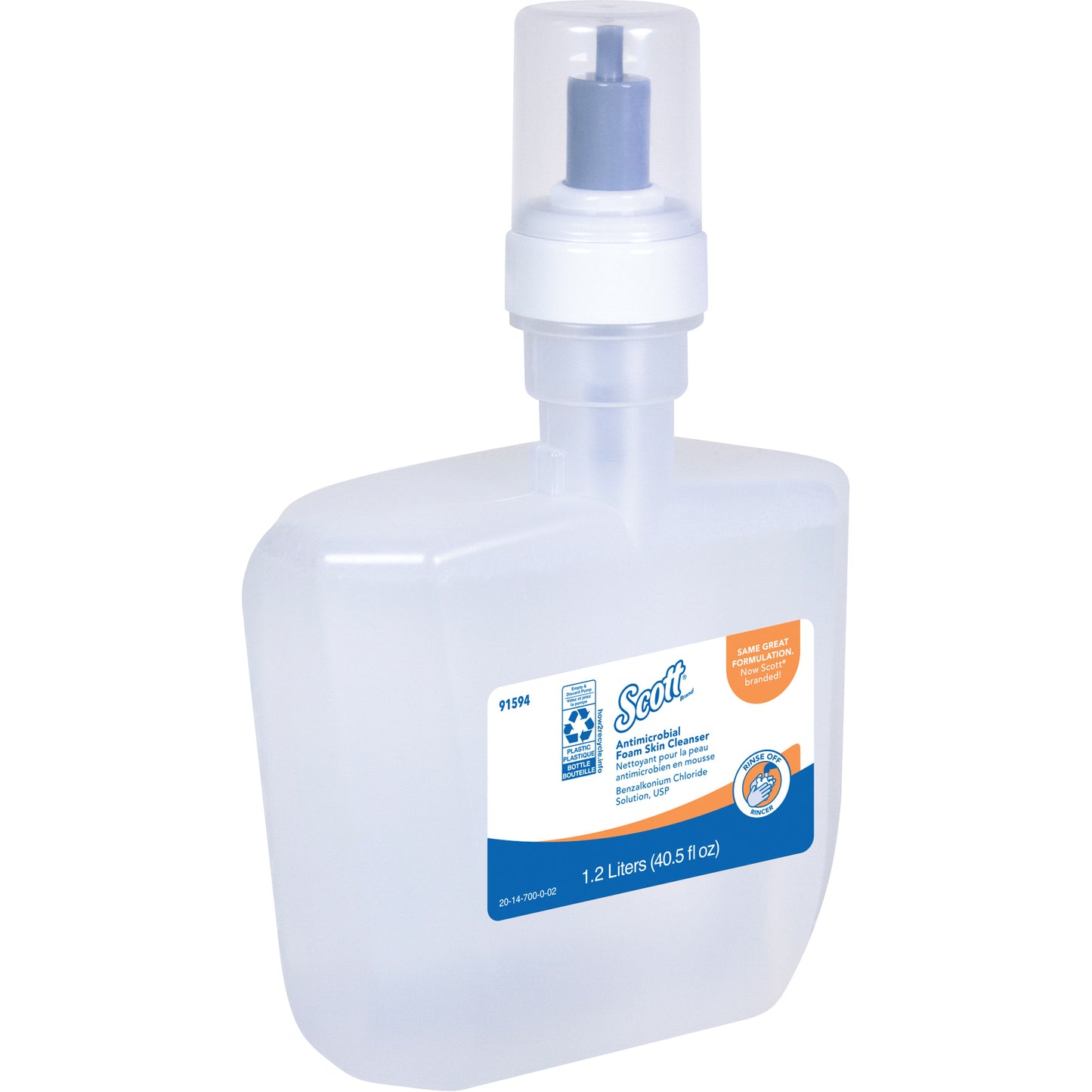 Scott® Control™ Antimicrobial Skin Cleanser, Foam, 1.2 L, Unscented