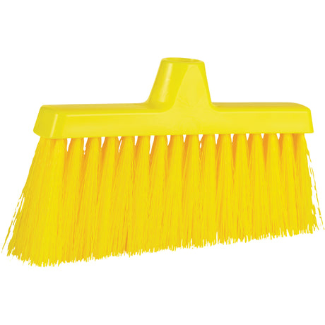 ColorCore Angle Head Broom, Medium Bristles, 10", Polypropylene, Yellow