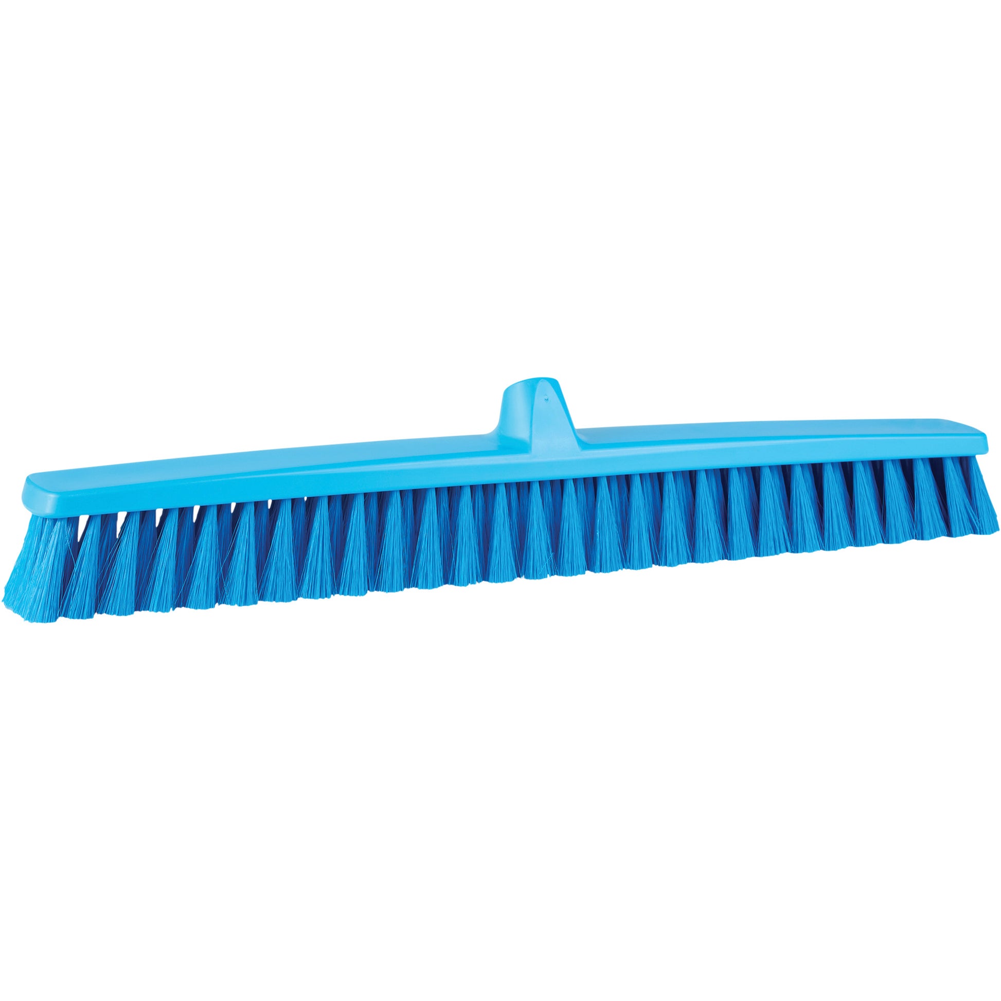 ColorCore Push Broom, Fine Bristles, 24", Polypropylene, Blue