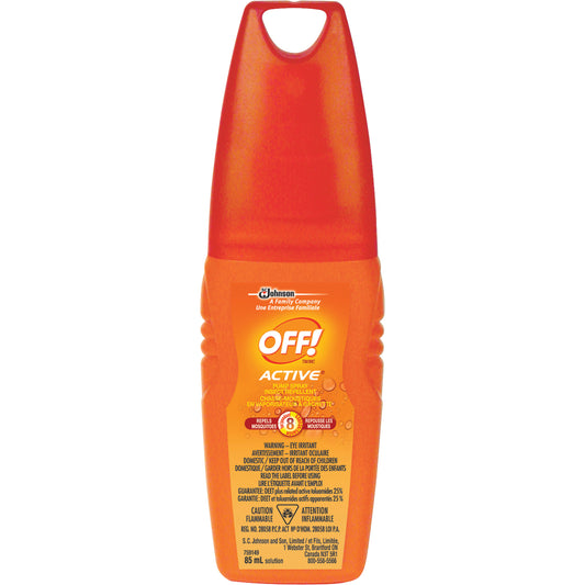 SC Johnson OFF! Active® Insect Repellent, 25% DEET, Spray, 85 ml