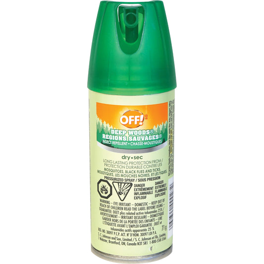 SC Johnson OFF! Deep Woods® Insect Repellent, 25% DEET, Spray, 100 ml