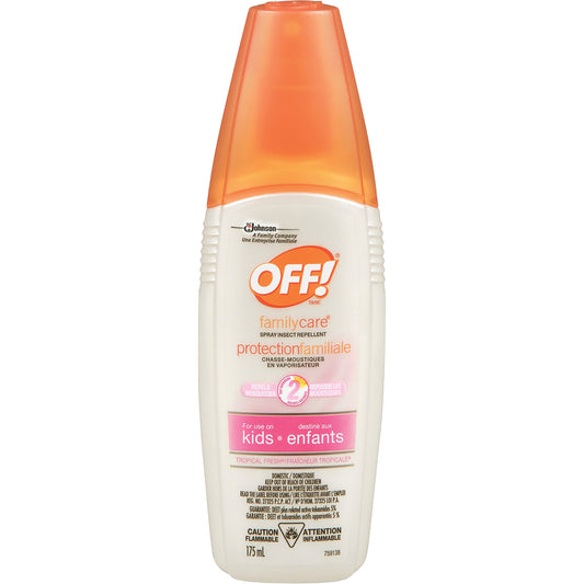SC Johnson OFF! FamilyCare® Tropical Fresh® Insect Repellent, 5% DEET, Spray, 175 ml