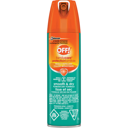 SC Johnson OFF! FamilyCare® Smooth & Dry Insect Repellent, 15% DEET, Aerosol, 113 g