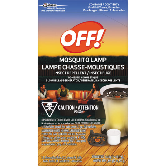 SC Johnson OFF! PowerPad® Mosquito Repellent Lamp Refills, DEET Free, Refill, 1.644 g