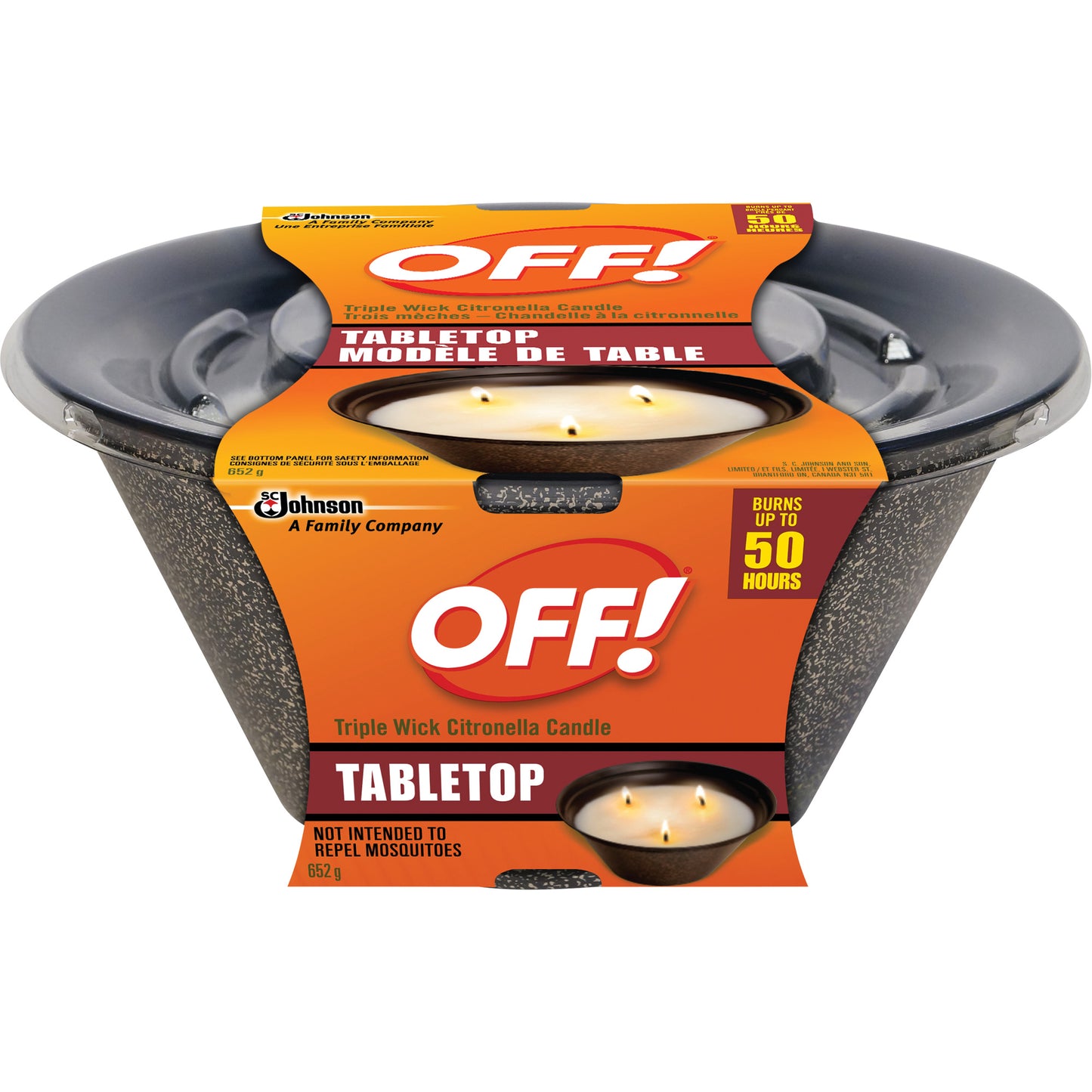 SC Johnson OFF! Mosquito Repellent Citronella Candle, DEET Free, Candle, 510 g