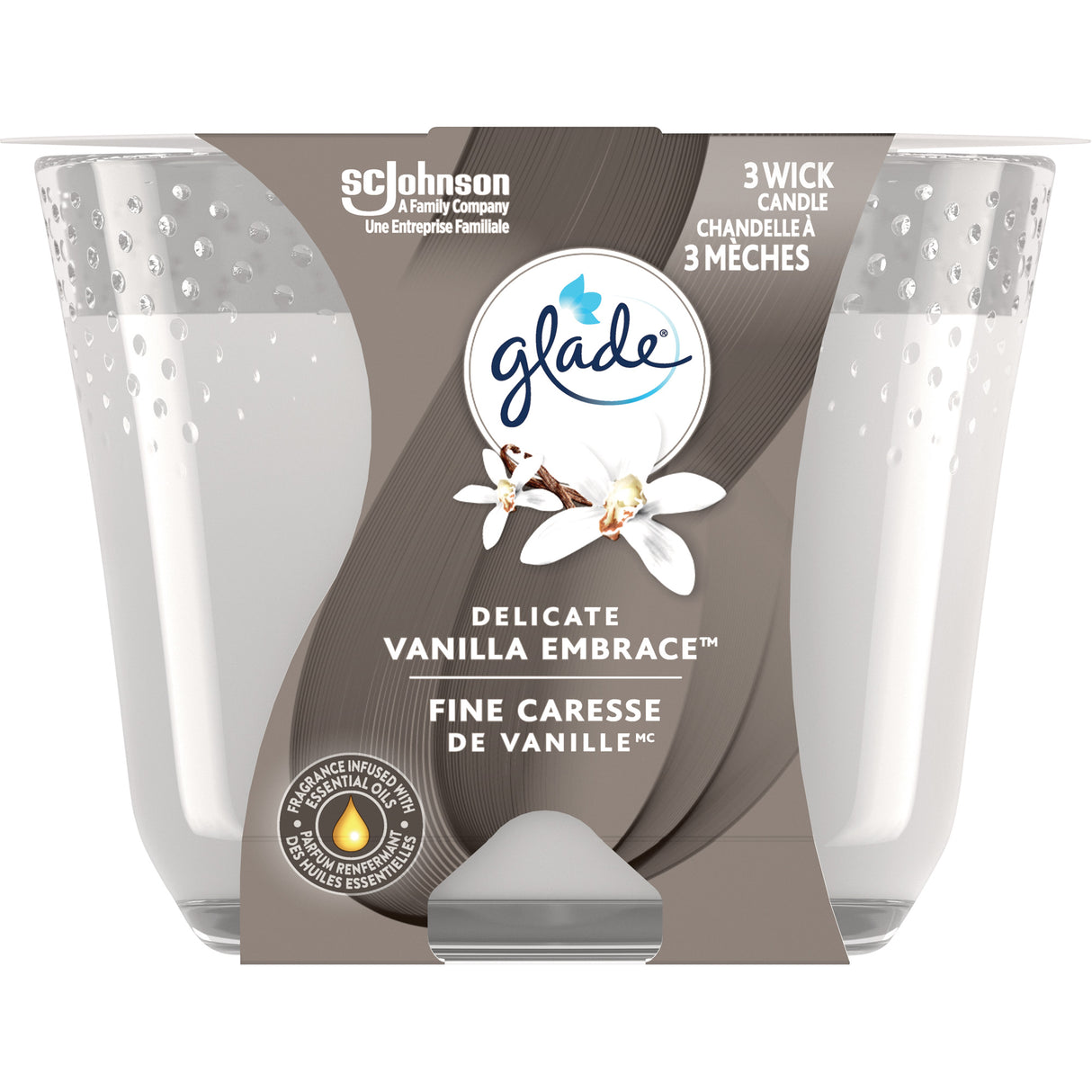 Glade® 3-Wick Candle, Delicate Vanilla Embrace™