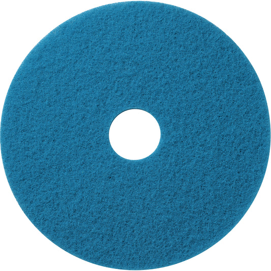 Floor Pads, 15", Cleaning/Scrubbing, Blue
