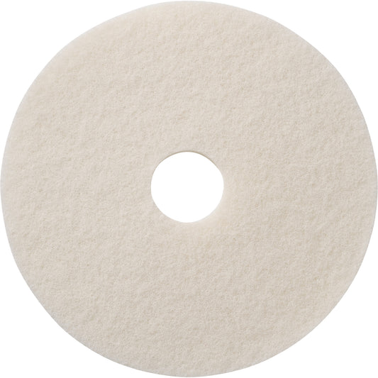 Floor Pads, 13", Polish, White