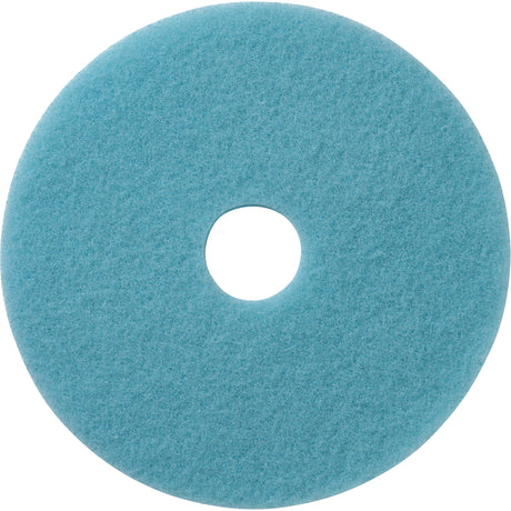 Luster Lite Floor Pads, 24", Burnishing, Light Blue
