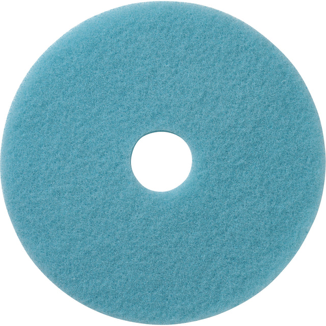 Luster Lite Floor Pads, 24", Burnishing, Light Blue
