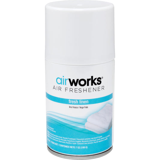 AirWorks® Metered Air Fresheners, Fresh Linen, Aerosol Can