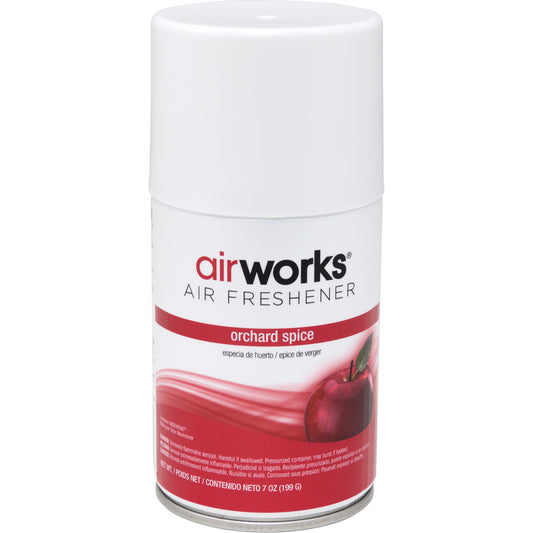 AirWorks® Metered Air Fresheners, Orchard Spice, Aerosol Can