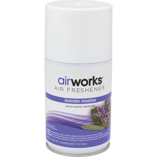 AirWorks® Metered Air Fresheners, Lavender Meadow, Aerosol Can