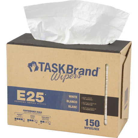 TaskBrand® E25 Economy Scrim Wipers, All-Purpose, 16-3/4" L x 9-3/4" W