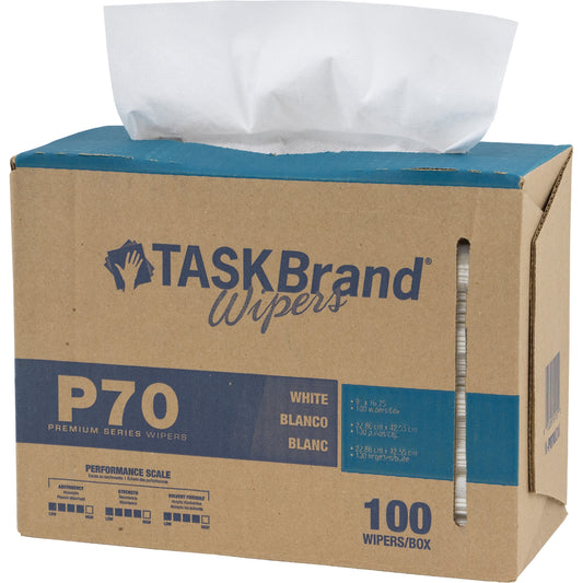 TaskBrand® P70 Premium Series Wipers, Heavy-Duty, 16-3/4" L x 9" W