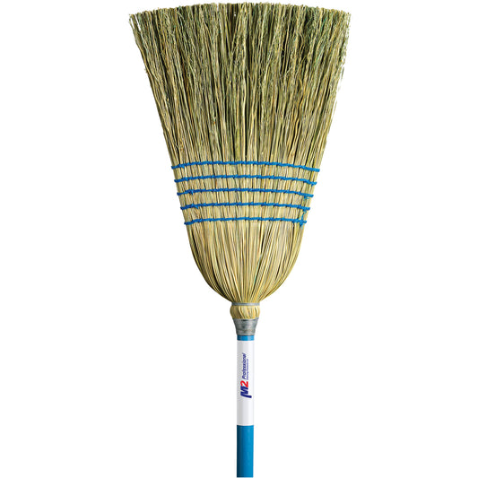 Light-Duty Indoor/Outdoor Corn Broom, 5-String, Wood Handle