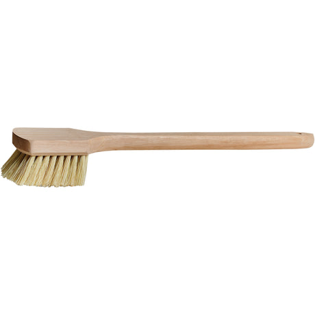 Long-Handle Pot Brush, 20" L, Tampico Bristles, Beige