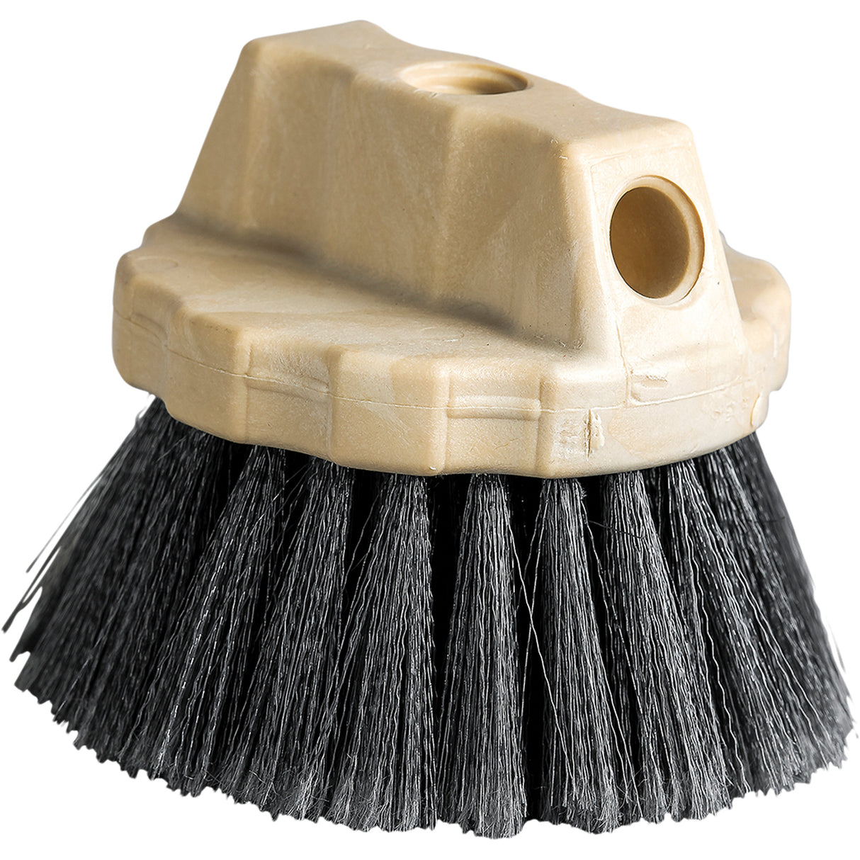 Flagged Window Brush, 5" L, Polypropylene Bristles, Grey