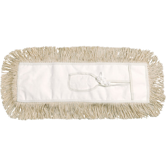 Dust Mop, Tie-On Style, Cotton, 24" L x 5" W