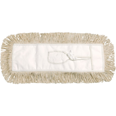 Dust Mop, Tie-On Style, Cotton, 48" L x 3-1/2" W