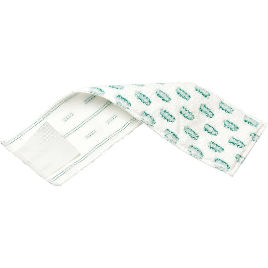 Flat Mop Pad, Scrubber, Microfibre, 4-3/4" x 16"
