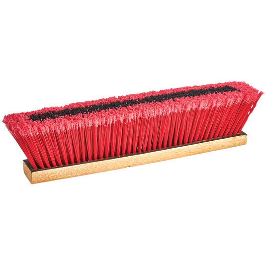 Bulldog Push Broom Head, 24", Medium, PVC Bristles