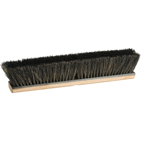 Push Broom Head, 18", Fine, PVC/Animal Hair Bristles