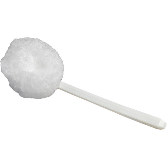 Bowl Swab Cleaning Brush, 12" L, Acrylic Bristles, White